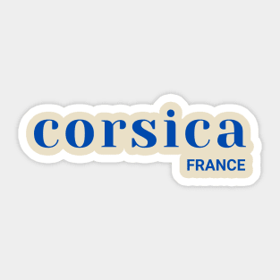 Corsica France Sticker